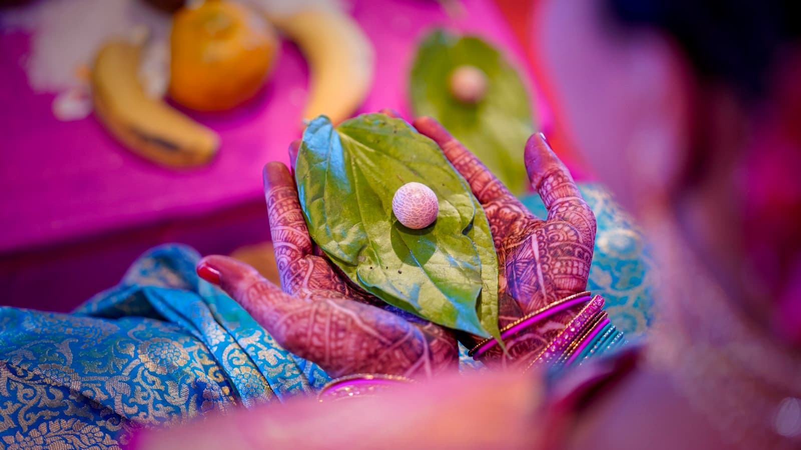Colorful multicultural wedding ceremony with blended traditions